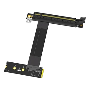 Riser Cable M.2 NVME to PCIE X16 Adapter Graphics Extension Cable 90 Degree PCI 3.0 16X to M Key Riser Cable(Black A) Riser Cable M.2 NVME to PCIE X16 Adapter Graphics Extension Cable 90 Degree PCI 3.0 16X to M Key Riser Cable(Black A)