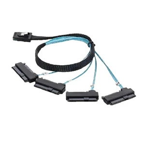 1M 4 S/AS Hard Drives 36Pin SFF-8087 to 4 S/AS 29Pin SFF-8482 Connectors with 15 Pin SATA Power Splitter Hard Drive Cord(1M) 1M 4 S/AS Hard Drives 36Pin SFF-8087 to 4 S/AS 29Pin SFF-8482 Connectors with 15 Pin SATA Power Splitter Hard Drive Cord(1M)