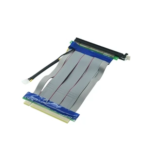 PCI-E 1X 4X 8 16X to 1X Ribbon Extension Cable PCI PCIE Riser Card Converter Extender for Graphics Card GPU Mining Miner(16X-16X-Power) PCI-E 1X 4X 8 16X to 1X Ribbon Extension Cable PCI PCIE Riser Card Converter Extender for Graphics Card GPU Mining Miner(16X-16X-Power)