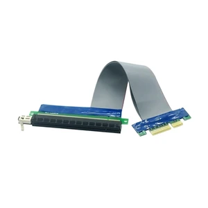 PCI-E 1X 4X 8 16X to 1X Ribbon Extension Cable PCI PCIE Riser Card Converter Extender for Graphics Card GPU Mining Miner(4X-16X) PCI-E 1X 4X 8 16X to 1X Ribbon Extension Cable PCI PCIE Riser Card Converter Extender for Graphics Card GPU Mining Miner(4X-16X)