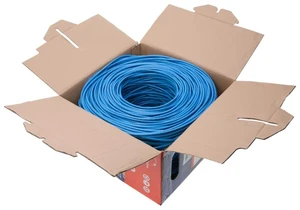1000FT Cat5e Plenum Ethernet Cable (CMP), 24AWG Solid CCA (Copper Clad Aluminum), 350MHz, UTP Network LAN Wire (Unshielded, Blue) 1000FT Cat5e Plenum Ethernet Cable (CMP), 24AWG Solid CCA (Copper Clad Aluminum), 350MHz, UTP Network LAN Wire (Unshielded, Blue)