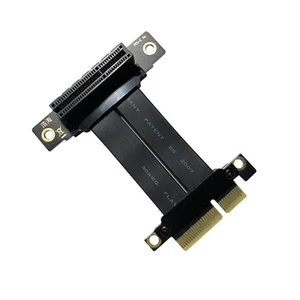 PCIe 3.0 X4 Riser Card Extension Cable 4X Graphics SSD Extender Cables Vertical 90/270 Degree R22SL/R22SR for Computer Hardware(60cm,HH-R22SL) PCIe 3.0 X4 Riser Card Extension Cable 4X Graphics SSD Extender Cables Vertical 90/270 Degree R22SL/R22SR for Computer Hardware(60cm,HH-R22SL)