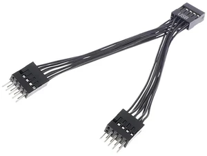 Computer Motherboard USB Extension Cable 9 Pin 1 Female to 2 Male Y Splitter Computer Motherboard USB Extension Cable 9 Pin 1 Female to 2 Male Y Splitter