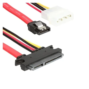 Female 7+15 Pin Data Cable and Power to SATA 7Pin+4 Pin Serial ATA Cable Power Adapter 30cm 50cm(0.5m) Female 7+15 Pin Data Cable and Power to SATA 7Pin+4 Pin Serial ATA Cable Power Adapter 30cm 50cm(0.5m)
