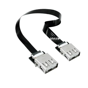 Ultra Thin USB 2.0 High-Speed Male to Female Elbow Computer Extension Right Angle 90 Degree Vehicle Flat Data Connection Cable(50CM,AF-AF) Ultra Thin USB 2.0 High-Speed Male to Female Elbow Computer Extension Right Angle 90 Degree Vehicle Flat Data Connection Cable(50CM,AF-AF)