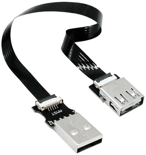 Ultra Thin USB 2.0 High-Speed Male to Female Elbow Computer Extension Right Angle 90 Degree Vehicle Flat Data Connection Cable(80CM,AMST-AF) Ultra Thin USB 2.0 High-Speed Male to Female Elbow Computer Extension Right Angle 90 Degree Vehicle Flat Data Connection Cable(80CM,AMST-AF)