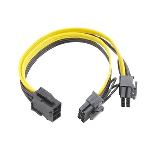 8Pin Male to 6 Pin Female Cable Adapter 20cm CPU 8 Pin to Graphics Video Card PCI Express Power Splitter Cable Adapter(6Pin to Daul 8Pin) 8Pin Male to 6 Pin Female Cable Adapter 20cm CPU 8 Pin to Graphics Video Card PCI Express Power Splitter Cable Adapter(6Pin to Daul 8Pin)