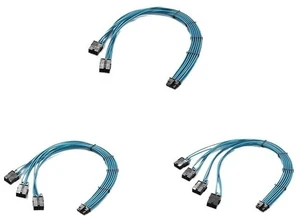 PCI-e 5.0 Extender Cord, 12VHPWR 16AWG Extension Cable for GPU 4090/4080 / 4070s / 4070ti / 3090ti, Multi Color(2x8pin,Black-Sky Blue) PCI-e 5.0 Extender Cord, 12VHPWR 16AWG Extension Cable for GPU 4090/4080 / 4070s / 4070ti / 3090ti, Multi Color(2x8pin,Black-Sky Blue)