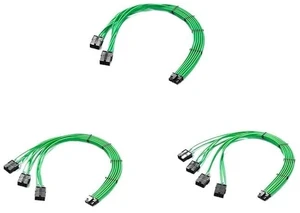 PCI-e 5.0 Extender Cord, 12VHPWR 16AWG Extension Cable for GPU 4090/4080 / 4070s / 4070ti / 3090ti, Multi Color(3x8pin,Black-Green) PCI-e 5.0 Extender Cord, 12VHPWR 16AWG Extension Cable for GPU 4090/4080 / 4070s / 4070ti / 3090ti, Multi Color(3x8pin,Black-Green)