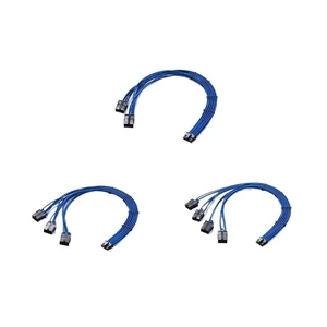 PCI-e 5.0 Extender Cord, 12VHPWR 16AWG Extension Cable for GPU 4090/4080 / 4070s / 4070ti / 3090ti, Multi Color(2x8pin,Black-Blue) PCI-e 5.0 Extender Cord, 12VHPWR 16AWG Extension Cable for GPU 4090/4080 / 4070s / 4070ti / 3090ti, Multi Color(2x8pin,Black-Blue)