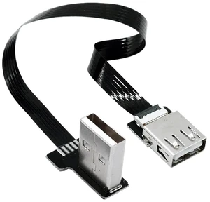 Ultra Thin USB 2.0 High-Speed Male to Female Elbow Computer Extension Right Angle 90 Degree Vehicle Flat Data Connection Cable(1M,AMRI-AF) Ultra Thin USB 2.0 High-Speed Male to Female Elbow Computer Extension Right Angle 90 Degree Vehicle Flat Data Connection Cable(1M,AMRI-AF)