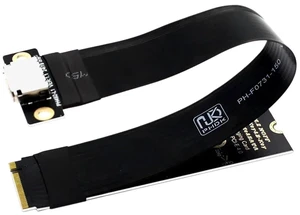 M.2 NVME to Oculink 4i Extension Cable for SSD Graphics Card M2 M Key to SFF-8612 Adapter PCIe 4.0 Gen4 Cable for Desktop(15cm) M.2 NVME to Oculink 4i Extension Cable for SSD Graphics Card M2 M Key to SFF-8612 Adapter PCIe 4.0 Gen4 Cable for Desktop(15cm)