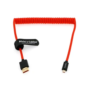 Alvin's Cables 8K 2.1 Micro-HDMI to Full HDMI Braided Coiled-Cable and Full HDMI Braided Coiled-Cable for Sony A7S3,A9,A74 and Canon-R5C,R5,R6 Alvin's Cables 8K 2.1 Micro-HDMI to Full HDMI Braided Coiled-Cable and Full HDMI Braided Coiled-Cable for Sony A7S3,A9,A74 and Canon-R5C,R5,R6