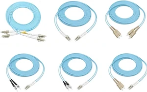 OM3 Jumper 10pcs 10 Gigabit multimode LC LC SC FC ST Optical Fiber Jumper Indoor 1-30M 20m5m Duplex Fiber Optic Cable Dual Fiber(50M 1pc,ST-ST) OM3 Jumper 10pcs 10 Gigabit multimode LC LC SC FC ST Optical Fiber Jumper Indoor 1-30M 20m5m Duplex Fiber Optic Cable Dual Fiber(50M 1pc,ST-ST)