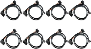 8X Built-in 12G SAS HD to U.2 / SFF-8643 to SFF-8639 Cable 0.5M with 15-Pin Power Supply, Suitable for U.2 SSD 8X Built-in 12G SAS HD to U.2 / SFF-8643 to SFF-8639 Cable 0.5M with 15-Pin Power Supply, Suitable for U.2 SSD