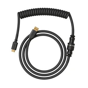 Glorious Coiled Keyboard Cable â USB C Artisan Braided Cables for Mechanical Gaming Keyboard -Custom Keyboard Cable (Black) Glorious Coiled Keyboard Cable â USB C Artisan Braided Cables for Mechanical Gaming Keyboard -Custom Keyboard Cable (Black)