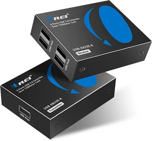 OREI USB Extender Over Ethernet Cat6 330ft PoC 4 USB2.0 Devices Plug&Play OREI USB Extender Over Ethernet Cat6 330ft PoC 4 USB2.0 Devices Plug&Play