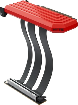 Hyte PCIe 5.0 Hyper Riser - PCI Express Gen 5.0 Vertical Riser Cable with Reinforced Metal Slot - Black Cherry (Red) Hyte PCIe 5.0 Hyper Riser - PCI Express Gen 5.0 Vertical Riser Cable with Reinforced Metal Slot - Black Cherry (Red)