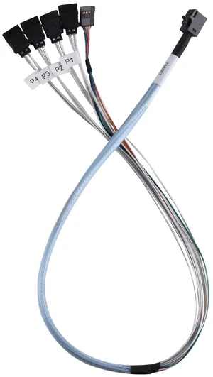 SilverStone Technology 36 Pin Minisas Sff-8643(Target) to SATA 7Pin(Host)+Sideband Cable 0.6M Components Other CPS05-RE SilverStone Technology 36 Pin Minisas Sff-8643(Target) to SATA 7Pin(Host)+Sideband Cable 0.6M Components Other CPS05-RE