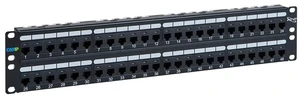 ICC CAT6A UTP Patch Panel in 110 Type with 48 Ports and 2 RMS ICC CAT6A UTP Patch Panel in 110 Type with 48 Ports and 2 RMS