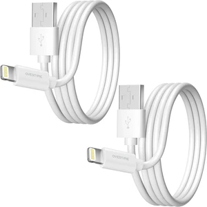 Apple MFi Certified Lightning Cable (2-Pack), iPhone & iPad Fast Charger 6ft, Charging Cord for iPhone X/XS Max/XR/8 Plus/7/6/5/SE, iPad Pro/Air 2/Mini 4/3/2, iPod Touch, Nano - White Apple MFi Certified Lightning Cable (2-Pack), iPhone & iPad Fast Charger 6ft, Charging Cord for iPhone X/XS Max/XR/8 Plus/7/6/5/SE, iPad Pro/Air 2/Mini 4/3/2, iPod Touch, Nano - White