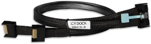 ICY DOCK MB413L-B Data Cable - 1x MCIO 8i SFF-TA-1016 to 2x MCIO 4i SFF-TA-1016 Length 50 cm ICY DOCK MB413L-B Data Cable - 1x MCIO 8i SFF-TA-1016 to 2x MCIO 4i SFF-TA-1016 Length 50 cm