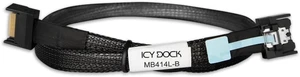 ICY DOCK MB414L-B Data Cable - 1x MCIO 4i SFF-TA-1016 to 1x MCIO 4i SFF-TA-1016 Length 50 cm ICY DOCK MB414L-B Data Cable - 1x MCIO 4i SFF-TA-1016 to 1x MCIO 4i SFF-TA-1016 Length 50 cm