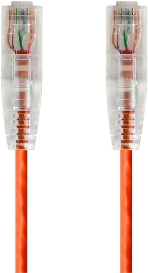 Monoprice SlimRun Cat6 Ethernet Patch Cable - Network Internet Cord - RJ45, Stranded, 550Mhz, UTP, CMR, Riser Rated, Pure Bare Copper Wire, 28AWG, 10ft, Orange Monoprice SlimRun Cat6 Ethernet Patch Cable - Network Internet Cord - RJ45, Stranded, 550Mhz, UTP, CMR, Riser Rated, Pure Bare Copper Wire, 28AWG, 10ft, Orange
