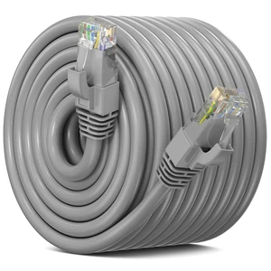 Maximm Outdoor Ethernet Cable 300ft - CAT6 LAN Network Cable, Waterproof & Weatherproof, High-Speed Internet Cord for Outdoor Use - Heavy Duty, UV Resistant - Gray Maximm Outdoor Ethernet Cable 300ft - CAT6 LAN Network Cable, Waterproof & Weatherproof, High-Speed Internet Cord for Outdoor Use - Heavy Duty, UV Resistant - Gray