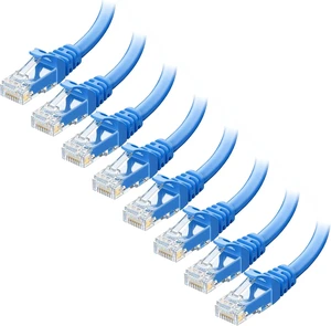 Cable Matters 8-Pack, Cat5E Snagless Ethernet Patch Cable in Blue 7 Feet Cable Matters 8-Pack, Cat5E Snagless Ethernet Patch Cable in Blue 7 Feet