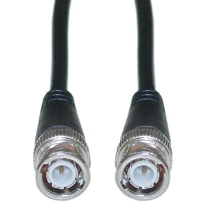 BNC RG58/Au Coaxial Cable, Black, BNC Male, Copper Stranded Center Conductor, 15 Foot BNC RG58/Au Coaxial Cable, Black, BNC Male, Copper Stranded Center Conductor, 15 Foot