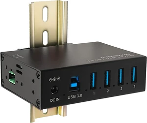 Kingwin USB 3.0 Hub 4-Port Industrial Metal USB Hub, High-Speed 5Gbps Data, Mountable Design, Heavy-Duty Aluminum Housing, Reliable Expansion for PC, Laptop, Industrial Equipment & Workstations. Kingwin USB 3.0 Hub 4-Port Industrial Metal USB Hub, High-Speed 5Gbps Data, Mountable Design, Heavy-Duty Aluminum Housing, Reliable Expansion for PC, Laptop, Industrial Equipment & Workstations.