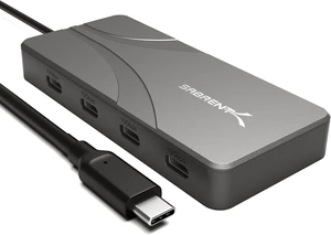 SABRENT OMNIPORT 6B USB C Hub 6-Port, Splitter with 4X 10Gbps USB-C & 2X USB-A Ports, 100W PD Charging, Multi-Port USB-C to USB-C Data Hub for MacBook, Laptops & Tablets (HB-UC7C) SABRENT OMNIPORT 6B USB C Hub 6-Port, Splitter with 4X 10Gbps USB-C & 2X USB-A Ports, 100W PD Charging, Multi-Port USB-C to USB-C Data Hub for MacBook, Laptops & Tablets (HB-UC7C)