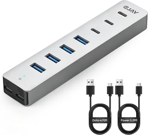 7-Port USB3.0 Hub,4 USB-A & 3 USB-C Multiport USB Splitter 7-Port USB3.0 Hub,4 USB-A & 3 USB-C Multiport USB Splitter