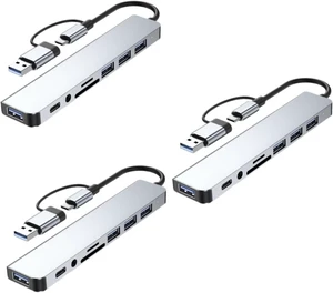 OSALADI 3pcs USB Adapter Additional Ports for Laptop USB Splitter for Multiple Devices OSALADI 3pcs USB Adapter Additional Ports for Laptop USB Splitter for Multiple Devices