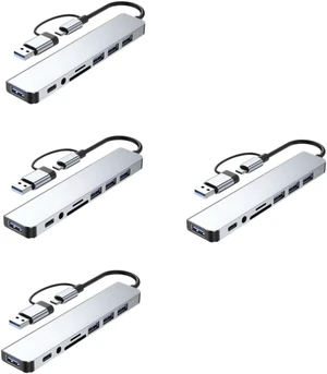 OSALADI 4pcs USB Hub Adapter Splitter Multi-Ports Connector for Laptop Desktop OSALADI 4pcs USB Hub Adapter Splitter Multi-Ports Connector for Laptop Desktop