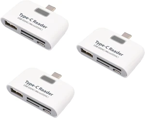 OSALADI 3pcs Single USB Hub Type-c Port and Micro Memory Card Interface for Connectors to USB OSALADI 3pcs Single USB Hub Type-c Port and Micro Memory Card Interface for Connectors to USB