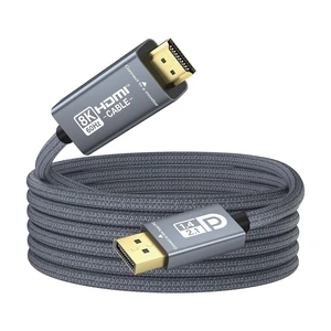 Active DisplayPort to HDMI 2.1 Cable 8K@60Hz 4K@144Hz 10ft for PC Monitor Active DisplayPort to HDMI 2.1 Cable 8K@60Hz 4K@144Hz 10ft for PC Monitor