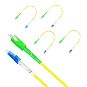 5Pcs 0.3 Meter Fiber Optic Patch Cord SC for APC to LC UPC, Simplex Single Mode Fiber Cable Jumper OS2 G652D 9/125m, 1310nm/1550nm LSZH 3.0mm 5Pcs 0.3 Meter Fiber Optic Patch Cord SC for APC to LC UPC, Simplex Single Mode Fiber Cable Jumper OS2 G652D 9/125m, 1310nm/1550nm LSZH 3.0mm
