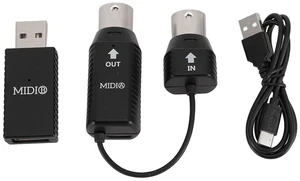 Cordless MIDI Adapter, USB Cordless BT MIDI Converter, Professional MIDI to USB MIDI Controller for Digital Piano Keyboard to MIDI Device, for OS X for iOS for Win XP Cordless MIDI Adapter, USB Cordless BT MIDI Converter, Professional MIDI to USB MIDI Controller for Digital Piano Keyboard to MIDI Device, for OS X for iOS for Win XP