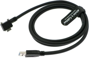 Alvin's Cables USB 3.0 Data-Cable USB-A to Micro-B Right Angle with Dual Locking-Screws High-Flex Cable Shielded-Cable for Industrial Camera Vision Camera 1.5M Alvin's Cables USB 3.0 Data-Cable USB-A to Micro-B Right Angle with Dual Locking-Screws High-Flex Cable Shielded-Cable for Industrial Camera Vision Camera 1.5M