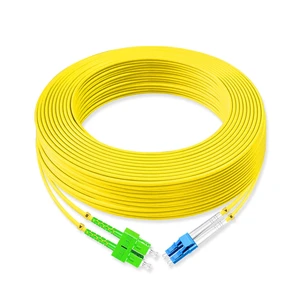 1Pcs 30 Meter Fiber Optic Patch Cord SC for APC to LC UPC, Duplex Single Mode Fiber Cable Jumper OS2 G652D 9/125m, 1310nm/1550nm LSZH 3.0mm 1Pcs 30 Meter Fiber Optic Patch Cord SC for APC to LC UPC, Duplex Single Mode Fiber Cable Jumper OS2 G652D 9/125m, 1310nm/1550nm LSZH 3.0mm