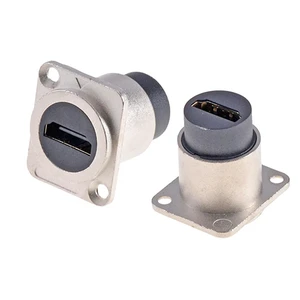 HangTon 5pack HDMI 2.0 Waterproof Coupler Connector Panel Socket Bulkhead Feed Through, D-Type Inline Cable Female to Female Extension HangTon 5pack HDMI 2.0 Waterproof Coupler Connector Panel Socket Bulkhead Feed Through, D-Type Inline Cable Female to Female Extension