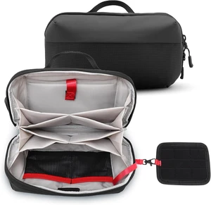 Electronic Organizer Accessory Pouch,Outdoor Waterproof Digital Organizer with Removable Card Slot,Portable Travel Organizer for Cables,Headphones,Chargers and Hard Drives Electronic Organizer Accessory Pouch,Outdoor Waterproof Digital Organizer with Removable Card Slot,Portable Travel Organizer for Cables,Headphones,Chargers and Hard Drives