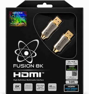Fusion8K HDMI 2.1 Certified Cable Supports 10K 8K @60Hz and 4K @120Hz Compatible with All TVs, BluRay, Xbox Series X, PS5 (10 Feet) Fusion8K HDMI 2.1 Certified Cable Supports 10K 8K @60Hz and 4K @120Hz Compatible with All TVs, BluRay, Xbox Series X, PS5 (10 Feet)