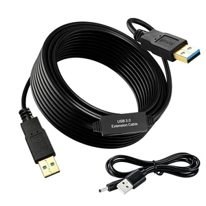 XBOHJOE USB 3.0 Male to Male Cable 30ft Type A Male to A Male Cord 5 Gbps Double USB a to USB a Cable Compatible with Hard Drive Cooling Fan/pad DVD Player and More (Black, 30FT) XBOHJOE USB 3.0 Male to Male Cable 30ft Type A Male to A Male Cord 5 Gbps Double USB a to USB a Cable Compatible with Hard Drive Cooling Fan/pad DVD Player and More (Black, 30FT)