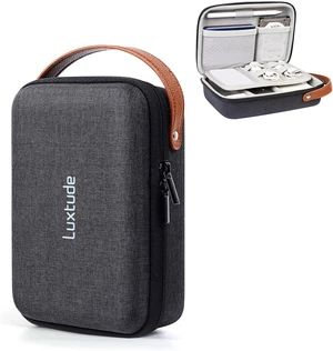 Luxtude Electronic Organizer Travel Case, Small Charger Organizer, Hard Charger Case, Travel Tech Bag, Portable Electronics Bag, Travel Essentials for Electronics/Mouse/SD/Cash/Card/Pen Luxtude Electronic Organizer Travel Case, Small Charger Organizer, Hard Charger Case, Travel Tech Bag, Portable Electronics Bag, Travel Essentials for Electronics/Mouse/SD/Cash/Card/Pen