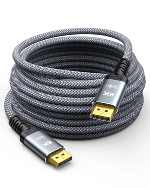 Capshi 8K 4K DisplayPort Cable 1.4, Fiber Optic DP Cord 100ft Capshi 8K 4K DisplayPort Cable 1.4, Fiber Optic DP Cord 100ft