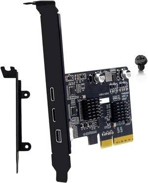 Professional PCIExpress 4X Video Adapters with Interfaces and Type C Output Compatibility Fast Speed PCIe Expansion Card Professional PCIExpress 4X Video Adapters with Interfaces and Type C Output Compatibility Fast Speed PCIe Expansion Card