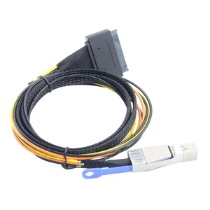 SFF-8644 to SFF-8639 Server Storage Cable with Power, 100cm SFF-8644 to SFF-8639 Server Storage Cable with Power, 100cm